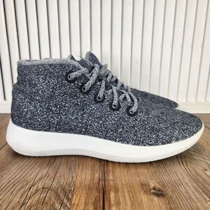 Allbirds Wool Runner-Up Mizzle Running Shoes Womens Size 9 Gray Merino High Top